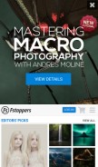 How fstoppers.com looks like on a mobile device such as an iPhone.