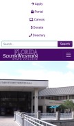 How fsw.edu looks like on a mobile device such as an iPhone.