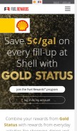 How fuelrewards.com looks like on a mobile device such as an iPhone.