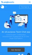 How fuguchat.com looks like on a mobile device such as an iPhone.