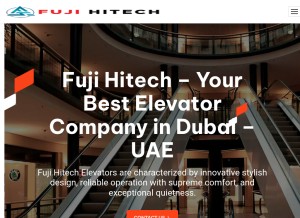 How fujiliftuae.com looks like on a tablet such as an iPad.