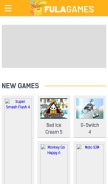 How fulagames.com looks like on a mobile device such as an iPhone.
