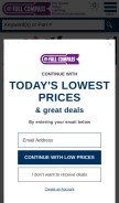 How fullcompass.com looks like on a mobile device such as an iPhone.