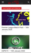 How fullmatchesandshows.com looks like on a mobile device such as an iPhone.