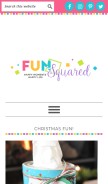 How fun-squared.com looks like on a mobile device such as an iPhone.