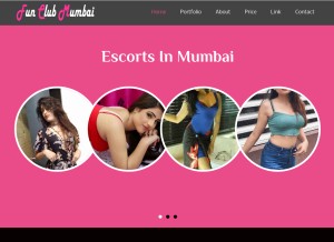 How funclubmumbai.com looks like on a tablet such as an iPad.