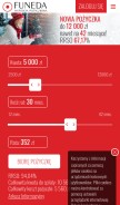 How funeda.pl looks like on a mobile device such as an iPhone.