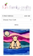 How funfamilycrafts.com looks like on a mobile device such as an iPhone.