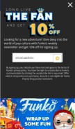How funko.com looks like on a mobile device such as an iPhone.