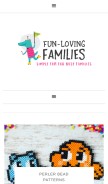 How funlovingfamilies.com looks like on a mobile device such as an iPhone.