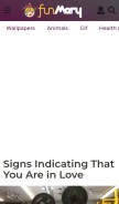 How funmary.com looks like on a mobile device such as an iPhone.