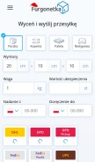 How furgonetka.pl looks like on a mobile device such as an iPhone.