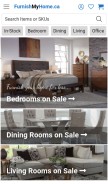 How furnishmyhome.ca looks like on a mobile device such as an iPhone.