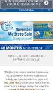 How furniturefair.net looks like on a mobile device such as an iPhone.