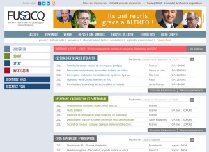 How fusacq.com looks like on a tablet such as an iPad.
