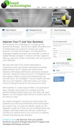 How fusedtechnologies.com looks like on a mobile device such as an iPhone.