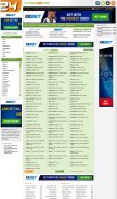 How futbol24.com looks like on a mobile device such as an iPhone.