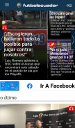 How futbolecuador.com looks like on a mobile device such as an iPhone.