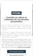 How futura-sciences.com looks like on a mobile device such as an iPhone.