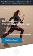 How future.fit looks like on a mobile device such as an iPhone.