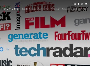 How futureplc.com looks like on a tablet such as an iPad.