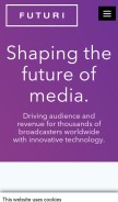 How futurimedia.com looks like on a mobile device such as an iPhone.