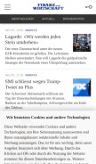 How fuw.ch looks like on a mobile device such as an iPhone.