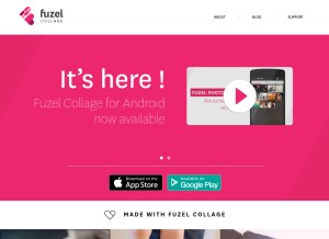 How fuzel.com looks like on a tablet such as an iPad.