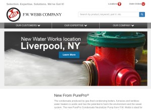 How fwwebb.com looks like on a tablet such as an iPad.