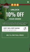 How fye.com looks like on a mobile device such as an iPhone.