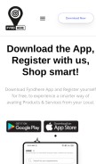 How fyndhere.com looks like on a mobile device such as an iPhone.