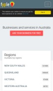 How fyple.biz looks like on a mobile device such as an iPhone.