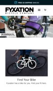 How fyxation.com looks like on a mobile device such as an iPhone.