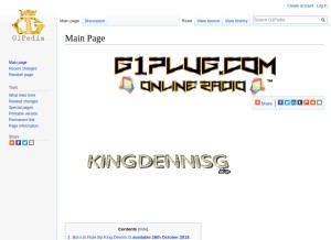 How g1pedia.com looks like on a tablet such as an iPad.