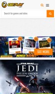 How g2play.net looks like on a mobile device such as an iPhone.