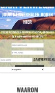 How gaatverweg.nl looks like on a mobile device such as an iPhone.