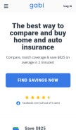 How gabi.com looks like on a mobile device such as an iPhone.