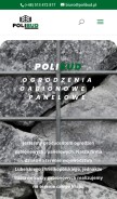 How gabionylubuskie.pl looks like on a mobile device such as an iPhone.