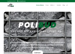 How gabionylubuskie.pl looks like on a tablet such as an iPad.