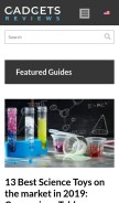 How gadgets-reviews.com looks like on a mobile device such as an iPhone.