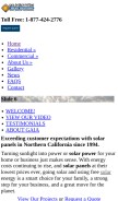How gaiaenergysystems.com looks like on a mobile device such as an iPhone.