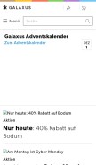 How galaxus.ch looks like on a mobile device such as an iPhone.