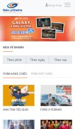 How galaxycine.vn looks like on a mobile device such as an iPhone.
