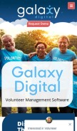How galaxydigital.com looks like on a mobile device such as an iPhone.