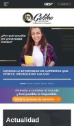 How galileo.edu looks like on a mobile device such as an iPhone.
