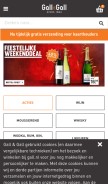 How gall.nl looks like on a mobile device such as an iPhone.