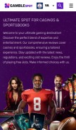 How gamblespot.us looks like on a mobile device such as an iPhone.