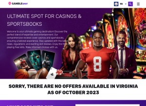 How gamblespot.us looks like on a tablet such as an iPad.