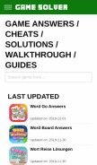 How game-solver.com looks like on a mobile device such as an iPhone.