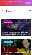 How game4v.com looks like on a mobile device such as an iPhone.